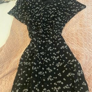 Dress with smocked waist band